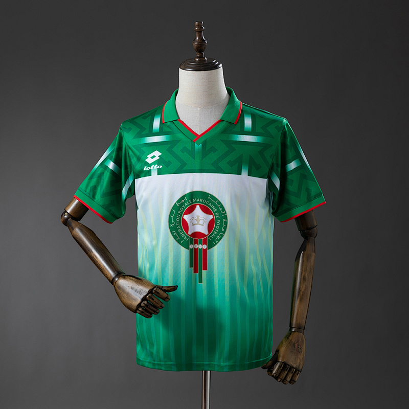 Camiseta retro de visitante de Marruecos 1994, tallas S-XXL